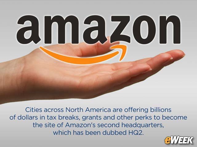 Cities Pile on Tax Breaks, Perks to Host New Amazon Headquarters
