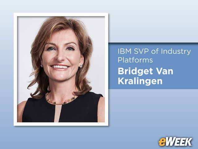 IBM SVP of Industry Platforms Bridget Van Kralingen